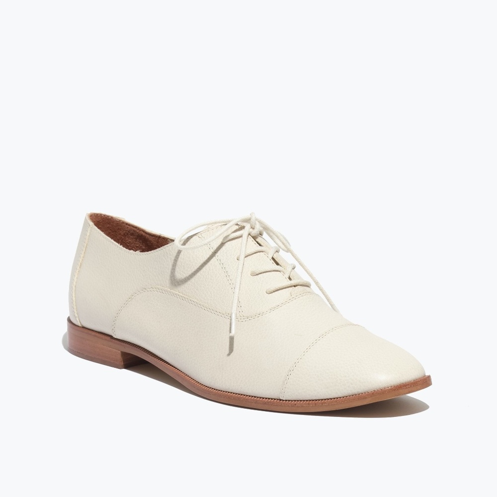 Madewell Leather Cream Oxfords